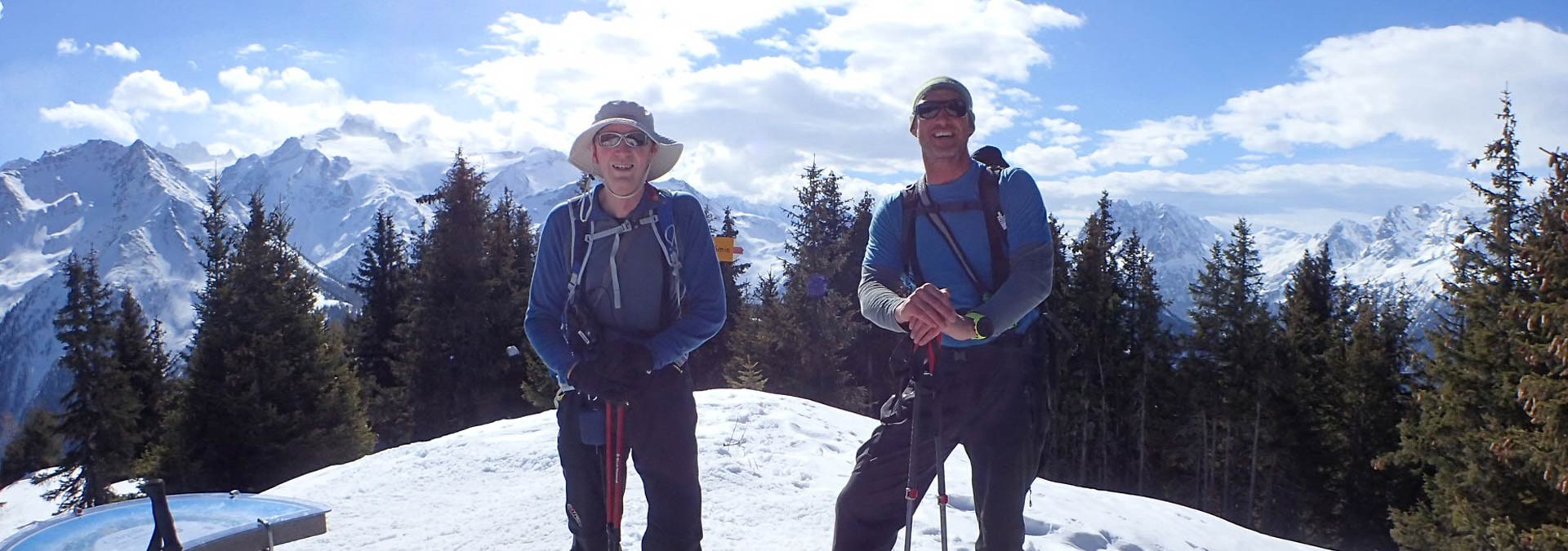Chamonix Snowshoe Adventure - the Prarion summit in perfect conditions