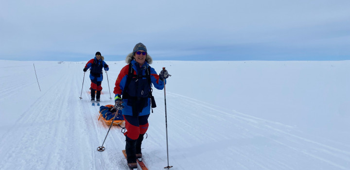 Polar trainees are often to be seen on the trail...