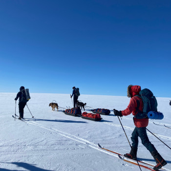 Setting off across the Finmarksvidda in Arctic Norway.