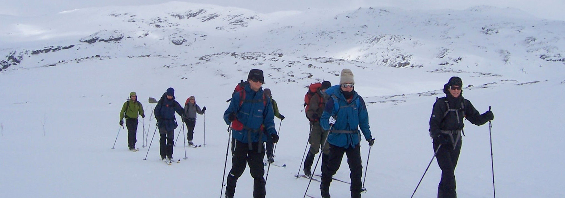 Skiing away from the trails in Norway