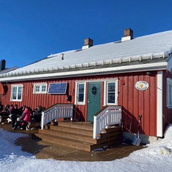 Our cosy and comfortable cabin run by local Sami families.