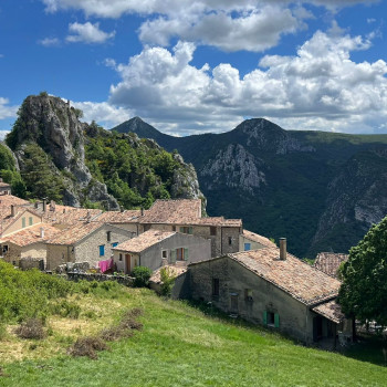 What an incredible location, Rougon in Haute Provence with views to the Verdon Gorge