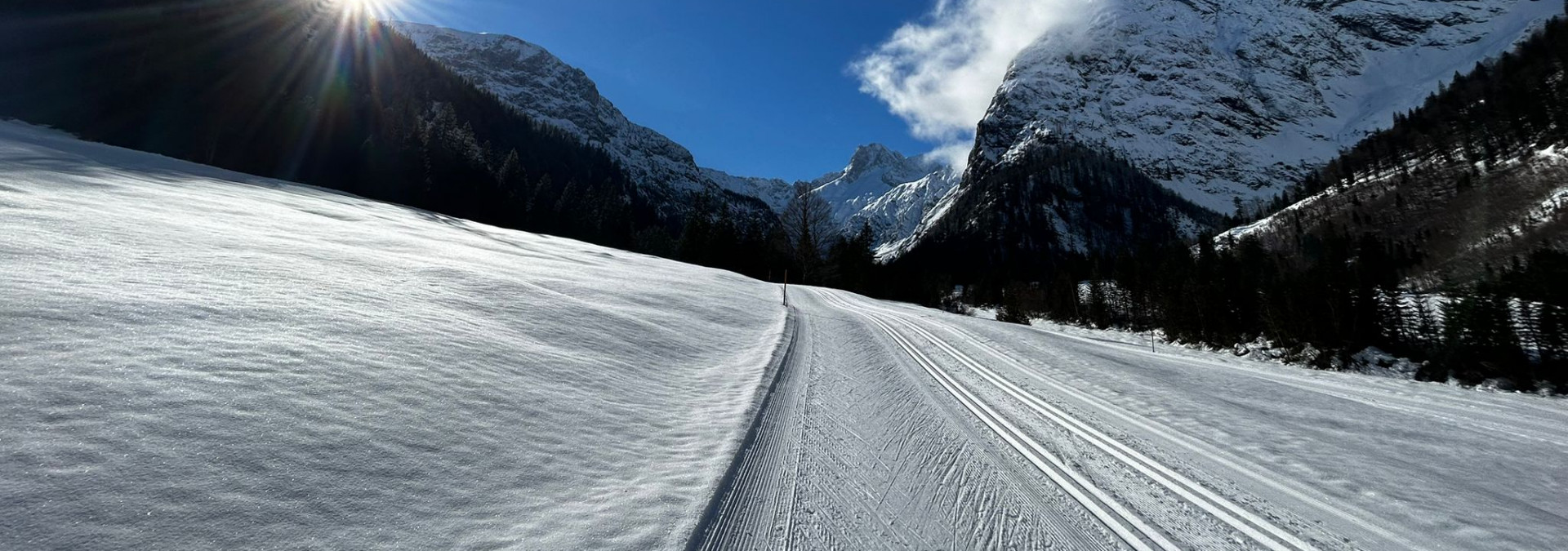 Cross-country ski tracks in Austria 