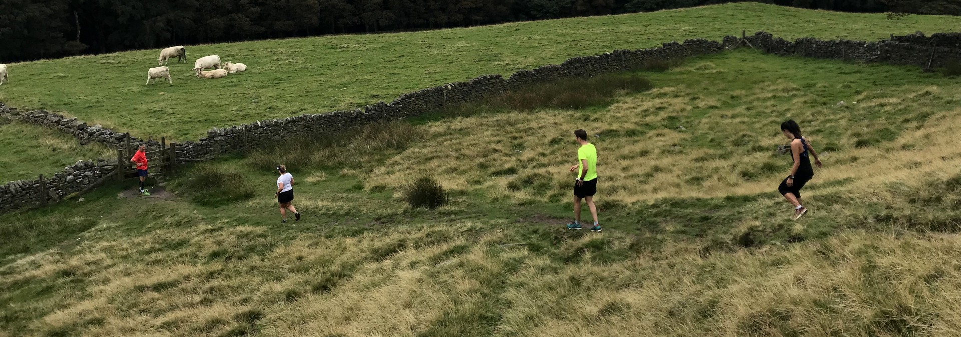 Off road running in the Peak District