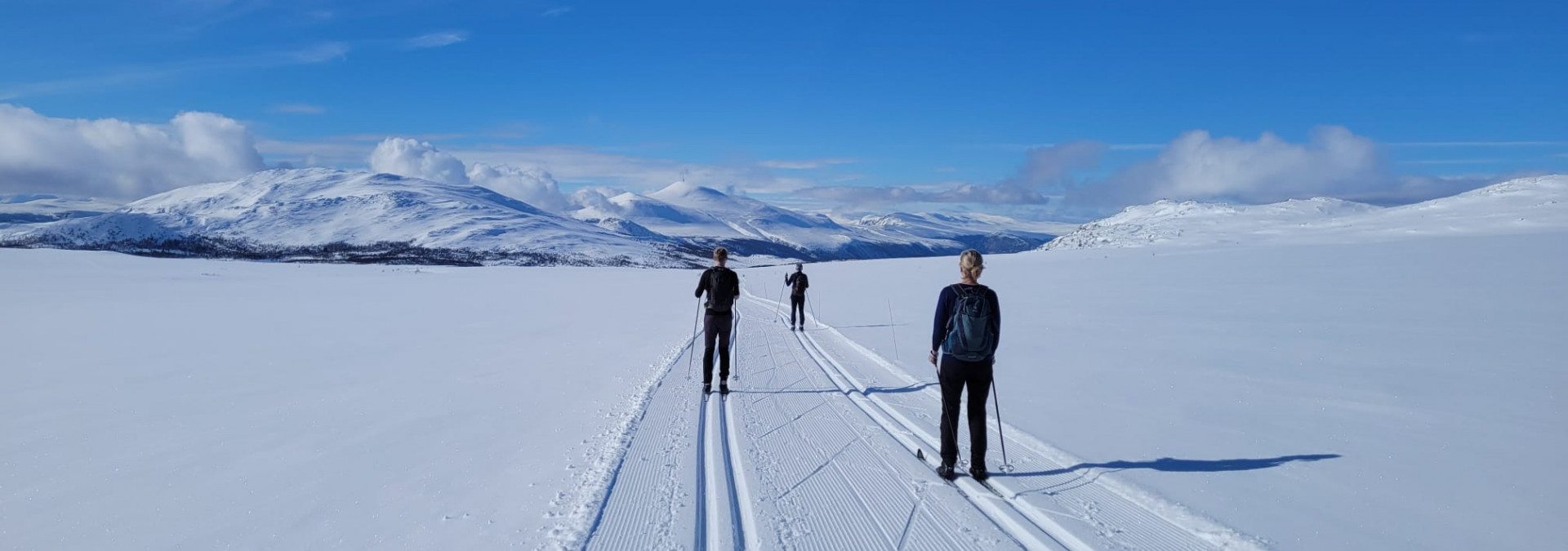 The breathtaking view while skiing in Rondane.