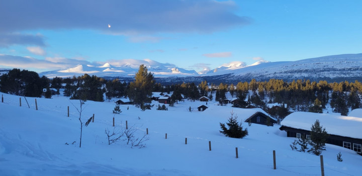 The village nestled in Rondane.